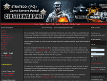 Tablet Screenshot of clusterwars.net